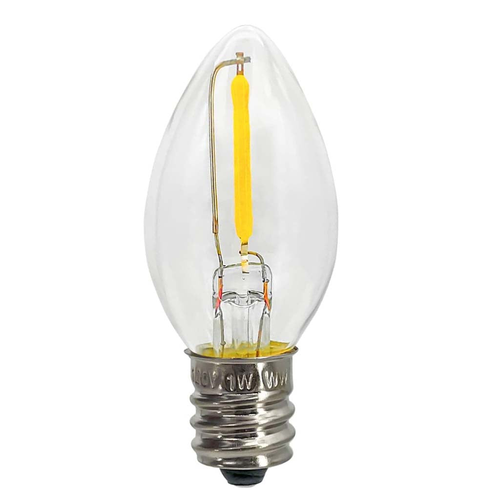 Filament Night Light LED Light Bulb E12 240V 1W W/W