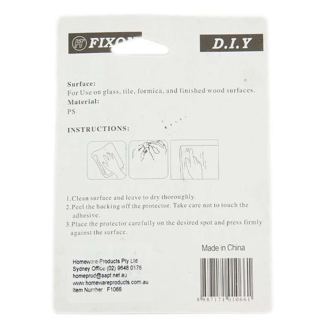 Back of a Fixomul packaging with instructions and branding details.
