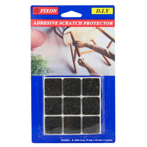 Packaging of adhesive scratch protector with product display