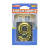 Fixon Adhesive House Number 9 Sign 59x49x2mm F1789