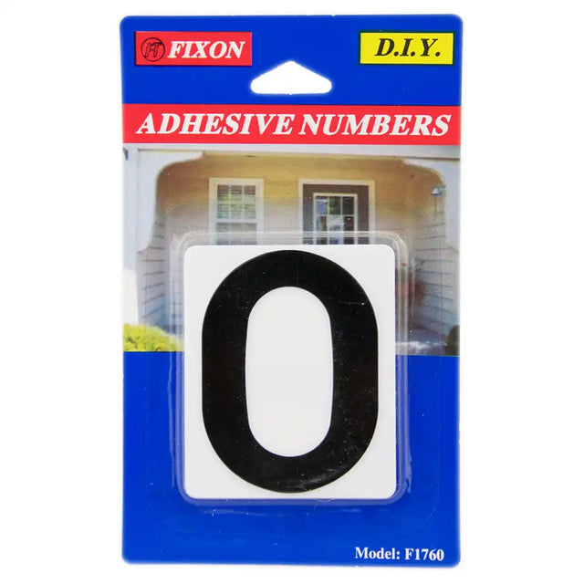 Packaged adhesive number '0' with Fixon branding on a white background