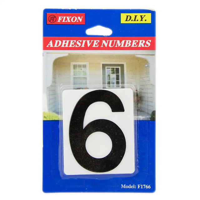 Packaged adhesive number '6' with Fixon branding on a white background