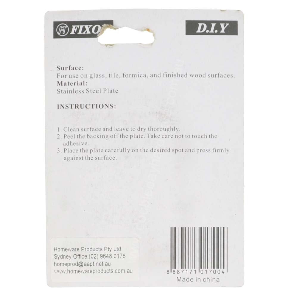 Fixon Stainless Steel Adhesive Number 0 Sign 8cm F1700