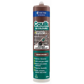Caulk tube with H.B. Fuller branding on a white background