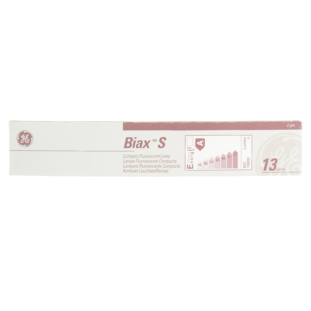 GE BIAX Compact Fluorescent Light Bulb GX23 13W/827 F13BX/SPX27