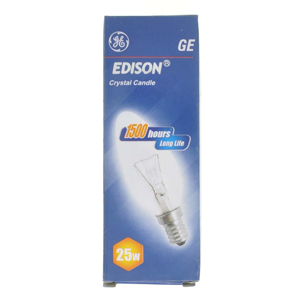 GE Candle Incandescent Light Bulb E14 240V 25W Clear 703036