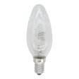 Clear light bulb on a white background