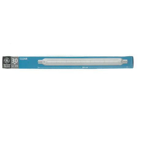 General Electric fluorescent light bulb on a white background