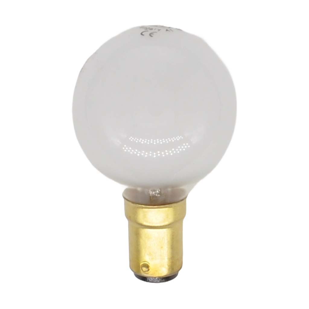 GE Fancy Round Incandescent Light Bulb B15 240V 60W Pearl 283025