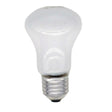 White light bulb on a white background