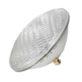 Clear PAR38 lamp on a white background