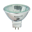 Halogen light bulb with 'BAB/CG' and 'GE' branding on a white background