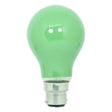 GLS Coloured Incandescent Light Bulb B22 240V 15W Green