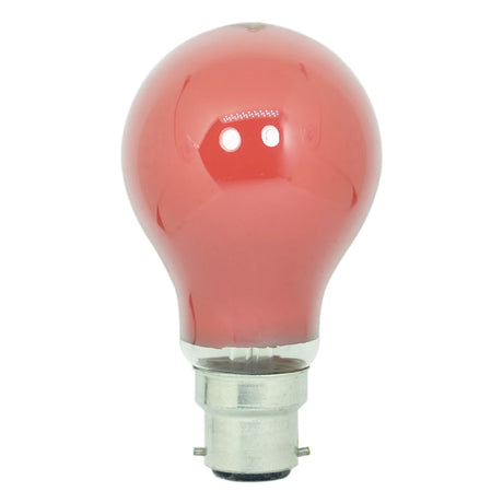 GLS Coloured Incandescent Light Bulb B22 240V 40W Red