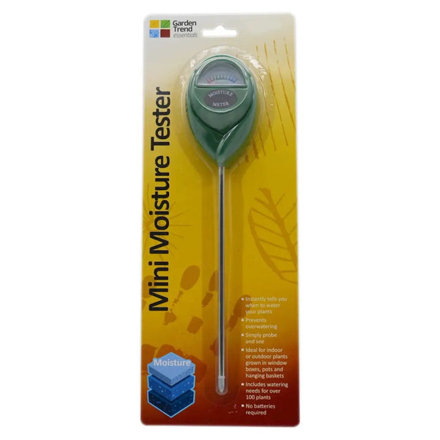 Garden Trend Mini Moisture Tester packaging on a white background