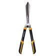garden shear with black and yellow handle on white background