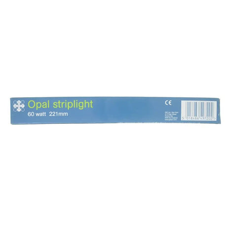Opal striplight packaging with specifications on a white background
