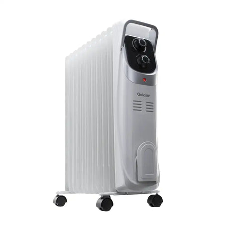 White Goldair electric radiator on a white background