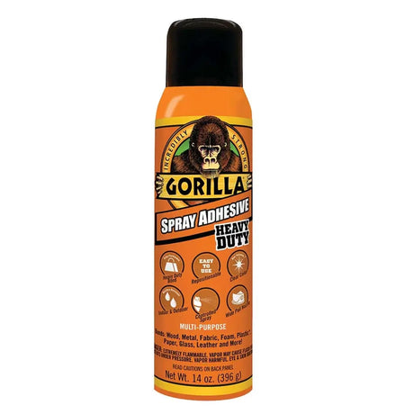 Gorilla Spray Adhesive can on a white background