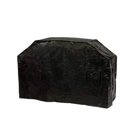 Black grill cover on a white background