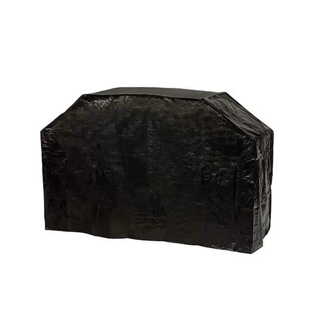 Black grill cover on a white background
