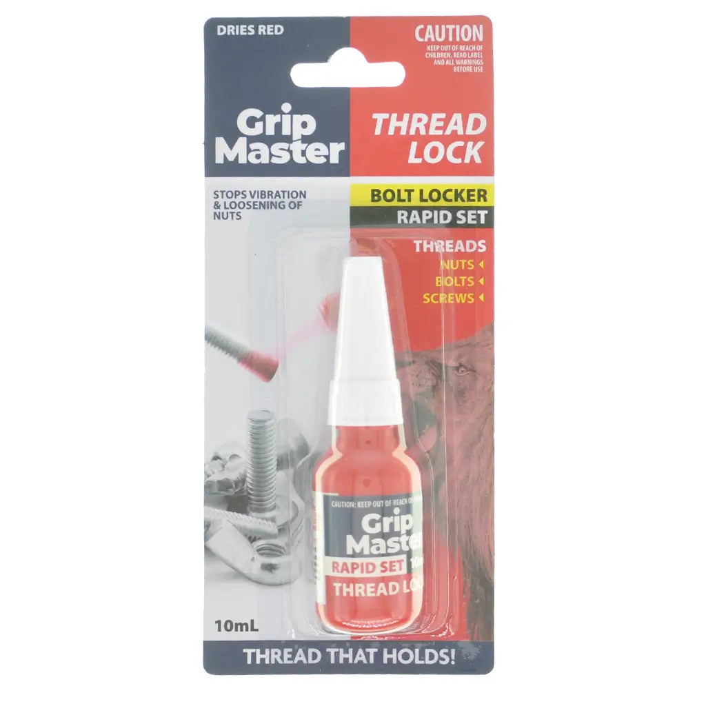 Grip Master High Strength Thread Lock 10ml HAR-274 – Double Bay Hardware