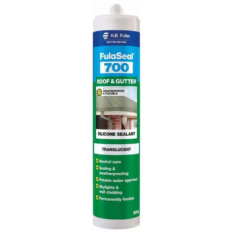 FulaSeal 700 roof and gutter silicone sealant bottle on a white background