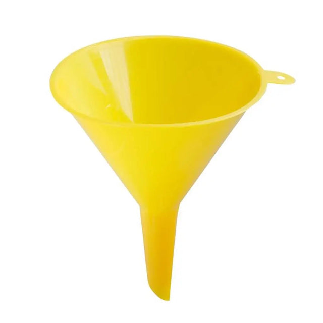 Yellow funnel on a white background
