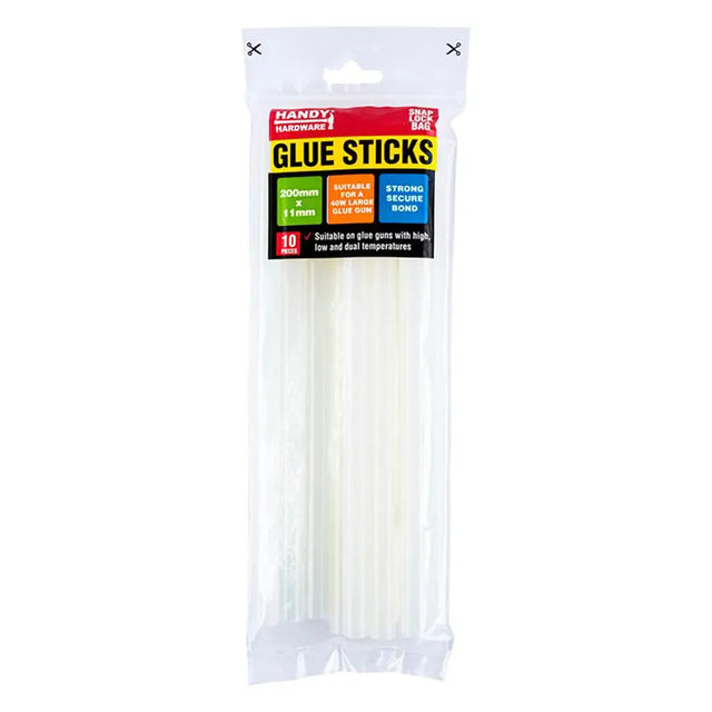 Pack of glue sticks with a visible brand label on a white background