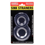 HANDY HARDWARE Stainless Steel Sink Strainers 66mm and 78mm 173693
