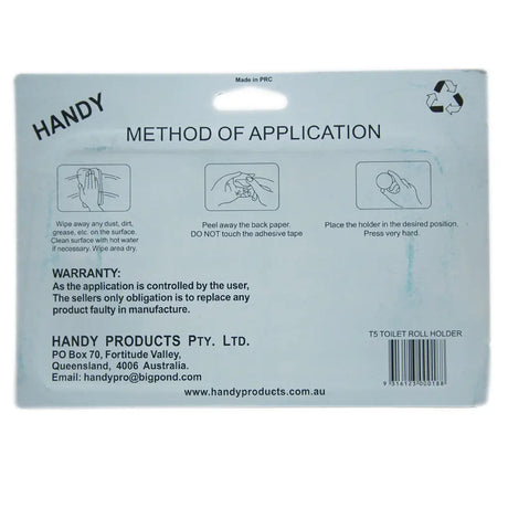 Back label of a product with application instructions and contact information.