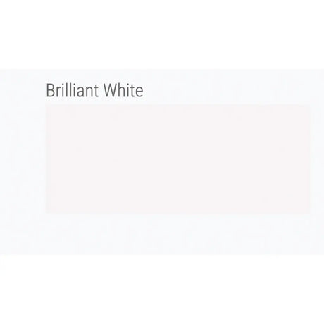 Solid white color swatch with 'Brilliant White' text