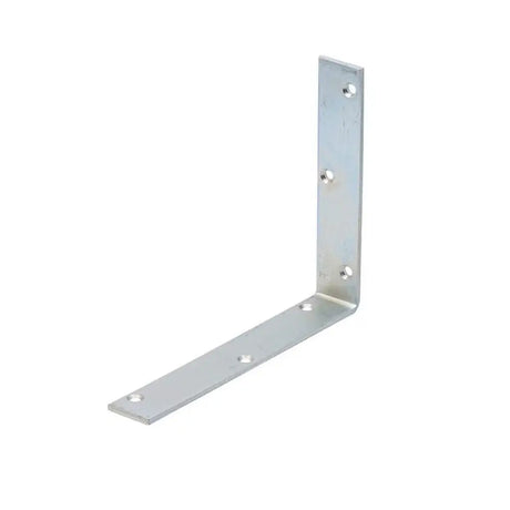 Metal corner bracket on a white background