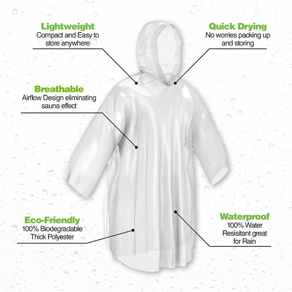 Emergency Poncho rain coat