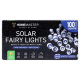 HOME MASTER Solar Fairy Lights Cool White 100LED 184736