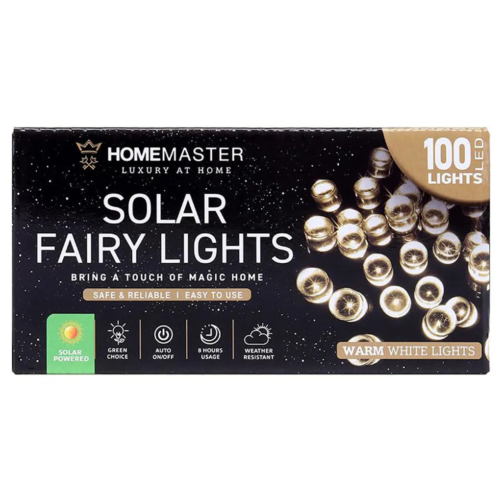HOME MASTER Solar Fairy Lights Warm White 100LED 187393