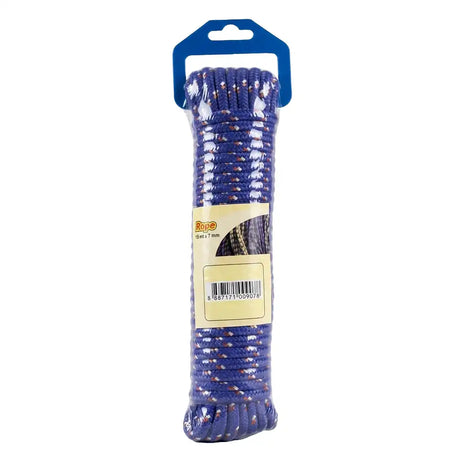 Purple rope with a blue holder on a white background