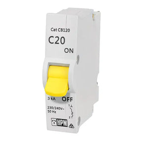 HPM Plug In Circuit Breaker For 20A Hot Water & Power Circuits CDCB120