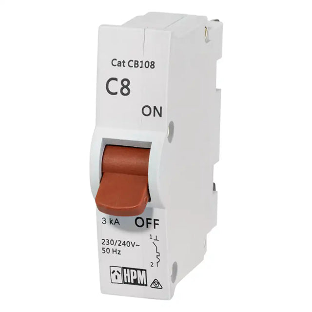 HPM Plug In Circuit Breaker For 8A Lighting Circuits CDCB108