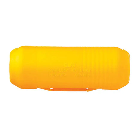 Yellow rectangular object on a white background