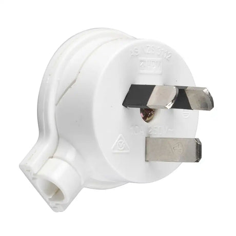 White plug on a white background