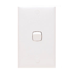 HPM Standard 1 Gang White Single Wall Switch 10A CD770/1WE