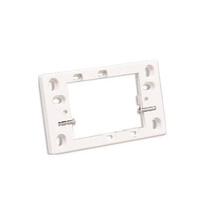 White plastic frame on a white background