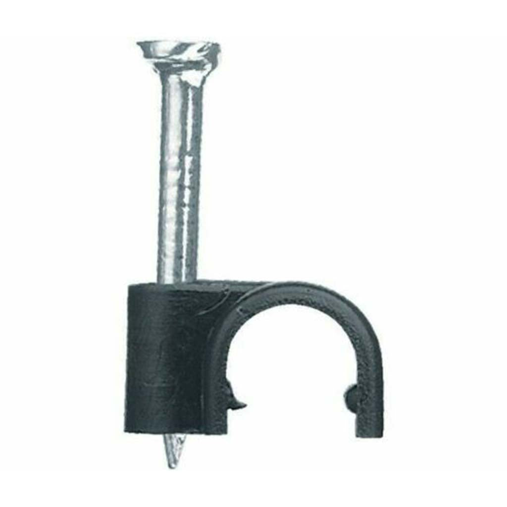 Poly Saddle Clip With Nail 19mm