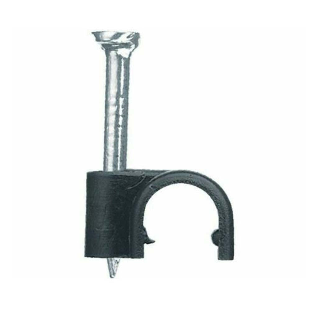 Poly Saddle Clip With Nail 4mm