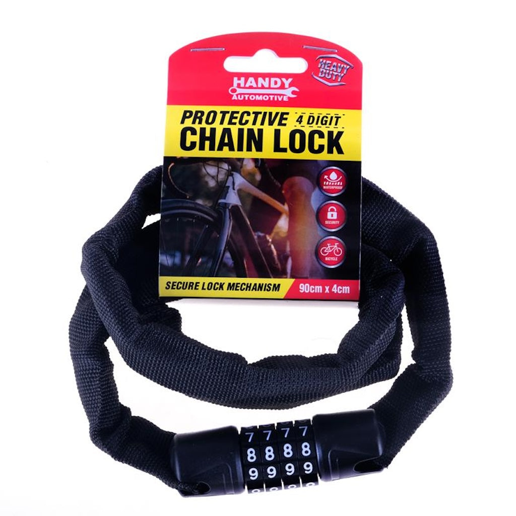 Handy Automotive Protective 4 Digit Chain Lock 90x4cm