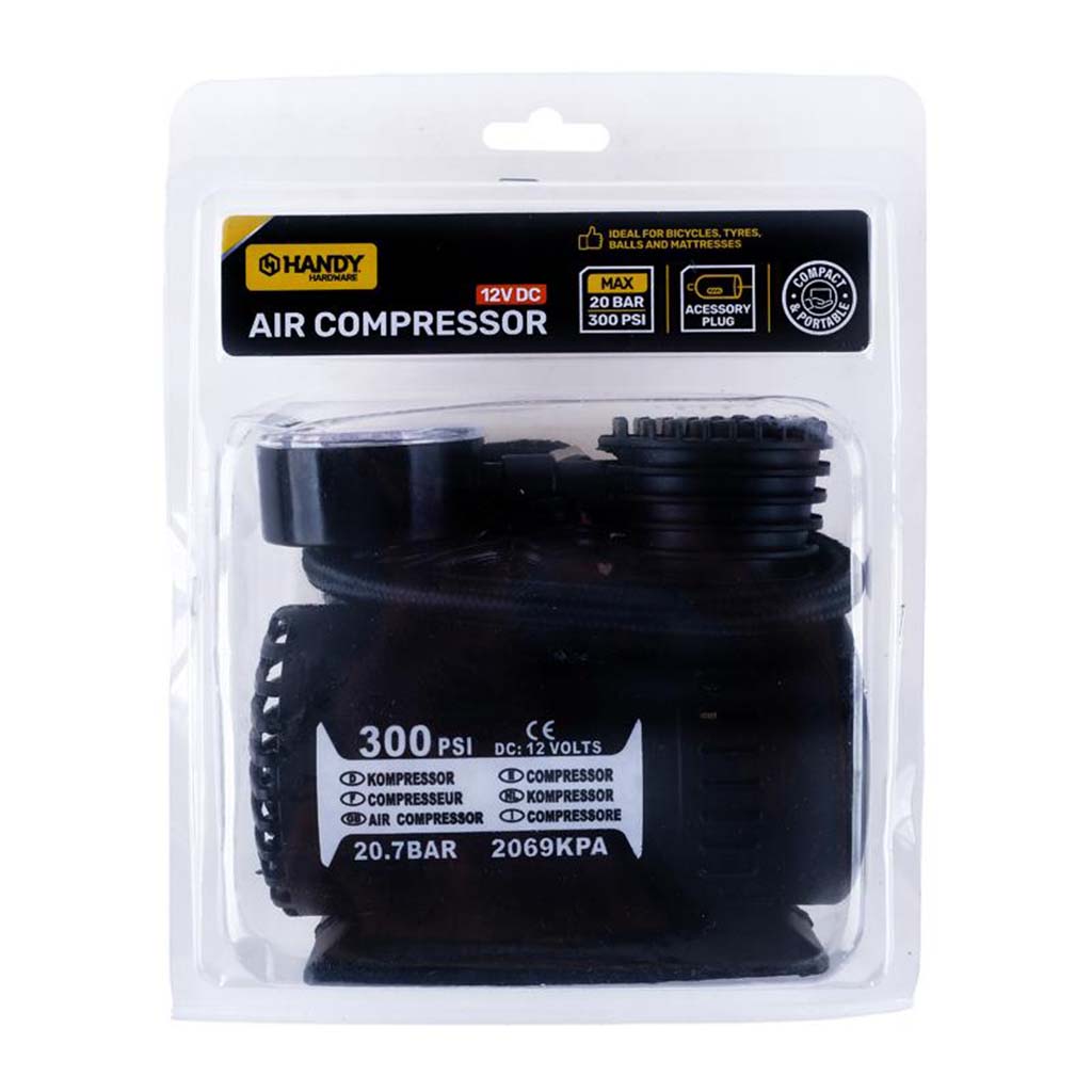 Handy Hardware Mini Air Compressor 12V 300PSI 141333