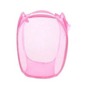 Pink face shield on a white background