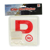 Homeware Clip-On Plates Red P NSW 052
