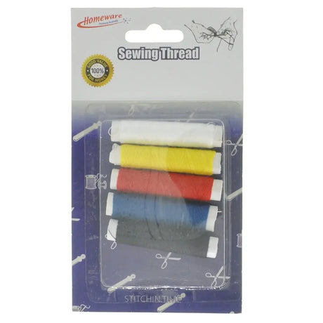 Packaged sewing thread set with visible brand logo on a white background